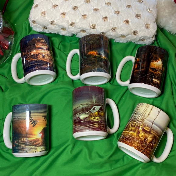 Terry Redlin Mug Set (6) The Hadley Collection, ALL FLAWLESS! 80s-90’s VINTAGE🎄 - Picture 4 of 14